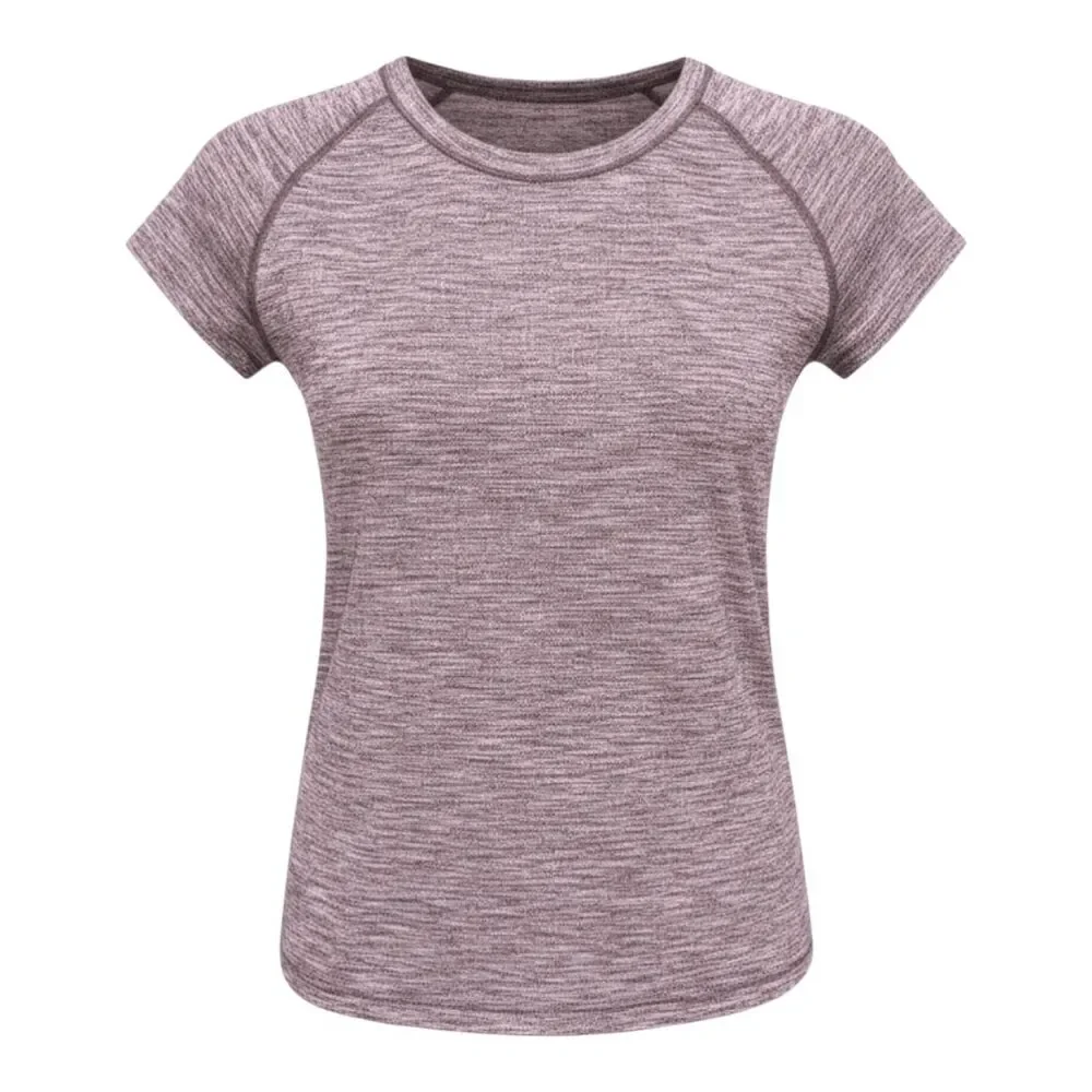 LULULEMON ATHLETIC Swiftly Tech Short Sleeve Crew In Heathered Back Cherry Size